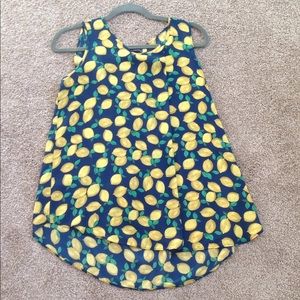 Lemon print swing top